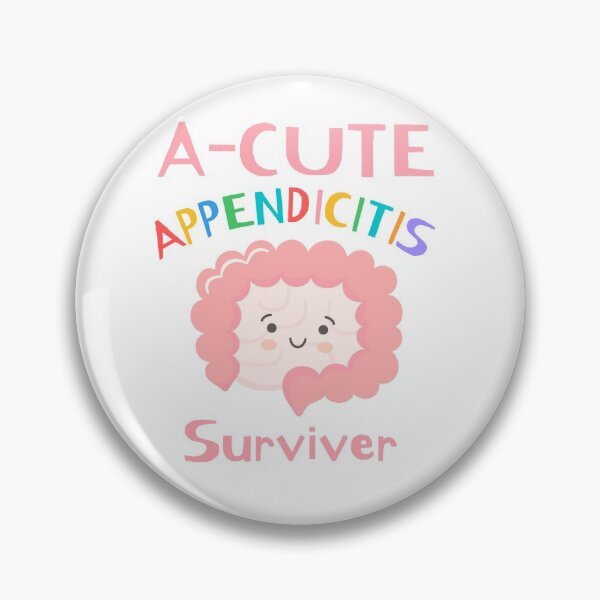 Item preview, A-cute appendicitis surviver| cute appendix removal sticker designed and sold by Canfy Girl.