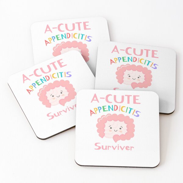 Item preview, A-cute appendicitis surviver| cute appendix removal sticker designed and sold by Canfy Girl.