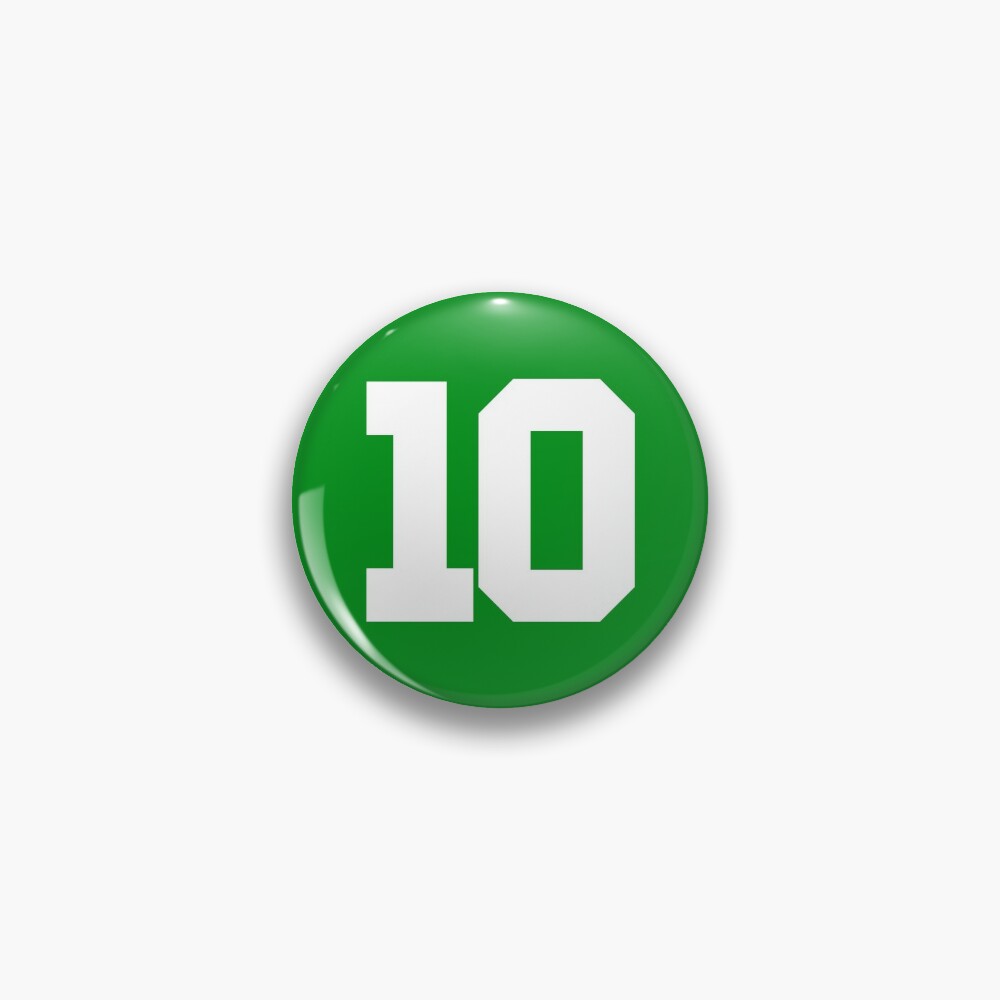 Number 10 Sports Green Poster for Sale by Shariss