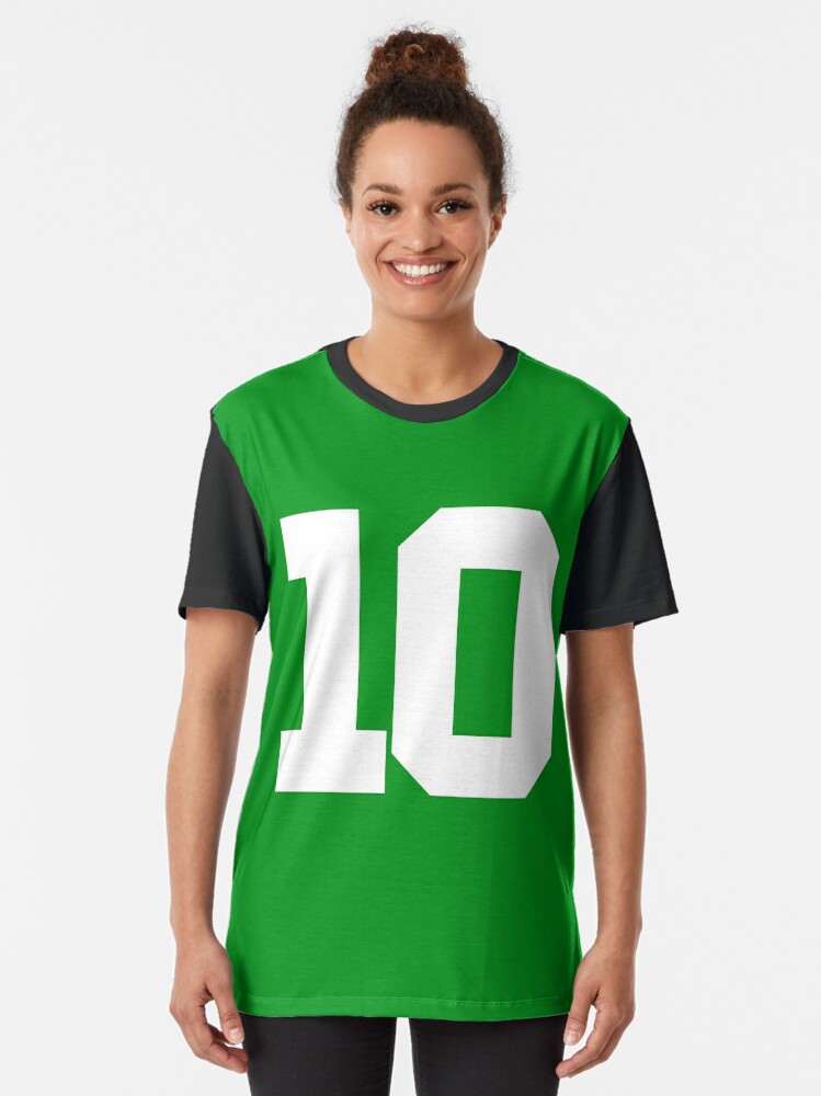 Number 10 Sports Green Poster for Sale by Shariss