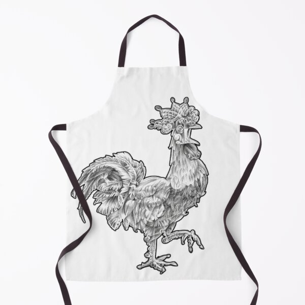 Item preview, Abstract Rooster Graphite Pencil Drawing designed and sold by elfeather.