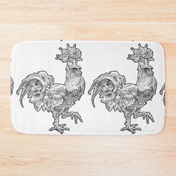 Item preview, Abstract Rooster Graphite Pencil Drawing designed and sold by elfeather.