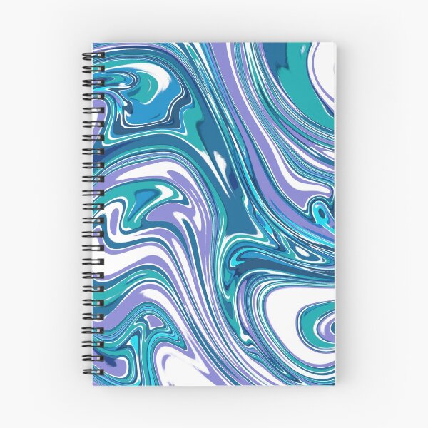 Item preview, Liquid swirl blueish and purple abstract pattern designed and sold by Cattigal.