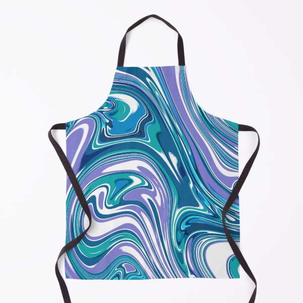 Item preview, Liquid swirl blueish and purple abstract pattern designed and sold by Cattigal.