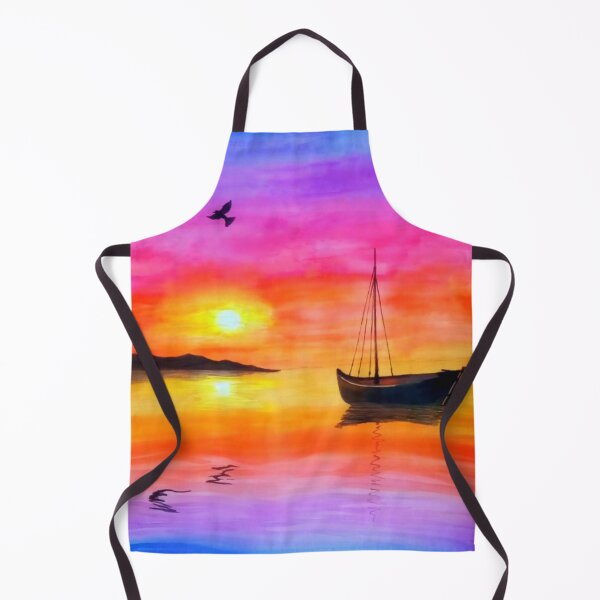 Item preview, Colorful sunset on the lake designed and sold by BhaktiK.