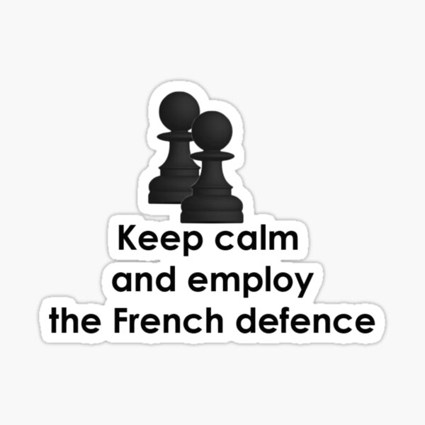 Item preview, Keep calm and employ the French defence designed and sold by i-Culture.