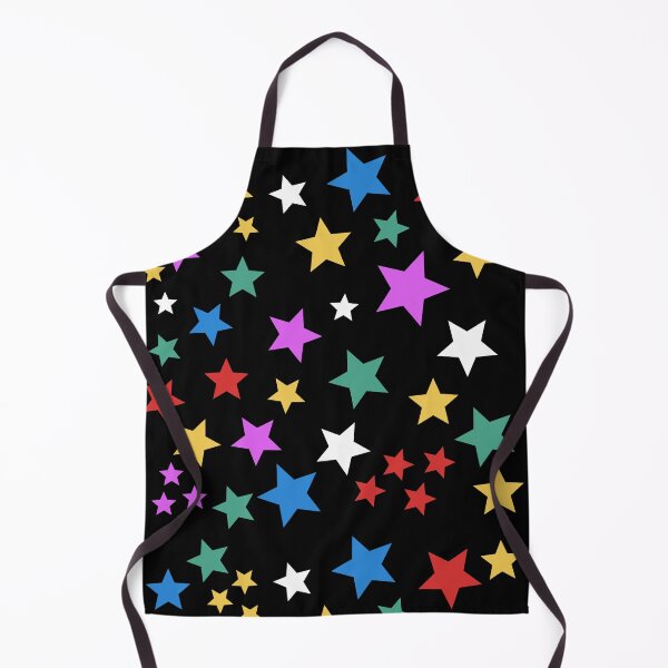 Item preview, Fluorescent Mini Stars on Black Background designed and sold by ledalinda.