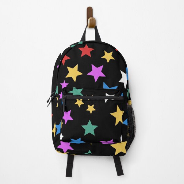 Item preview, Fluorescent Mini Stars on Black Background designed and sold by ledalinda.