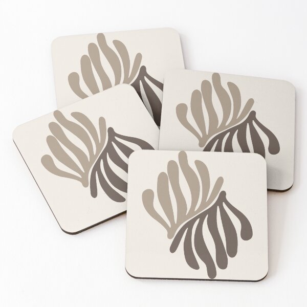 Item preview, Henri Matisse Flower, Paper Decoupes Art Beige & Brown, Matisse Cutout's designed and sold by re-make-.