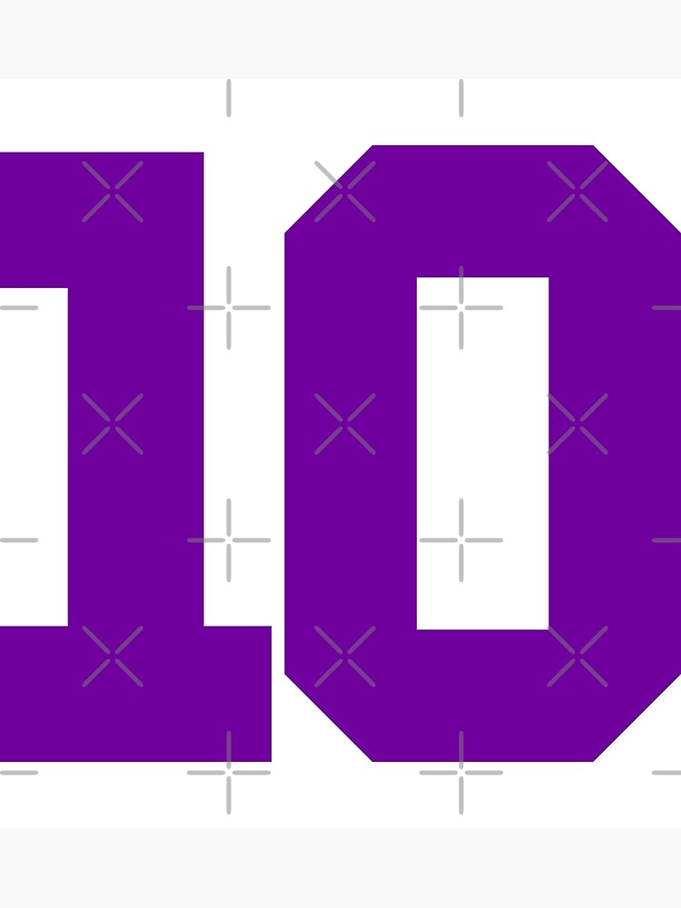 Number 10 Sports Purple