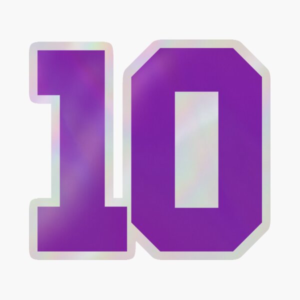 Number 10 Sports Purple