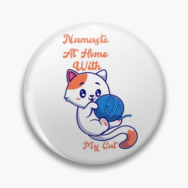 Item preview, Namaste At Home With My Cat  designed and sold by Dumebi BADDA.
