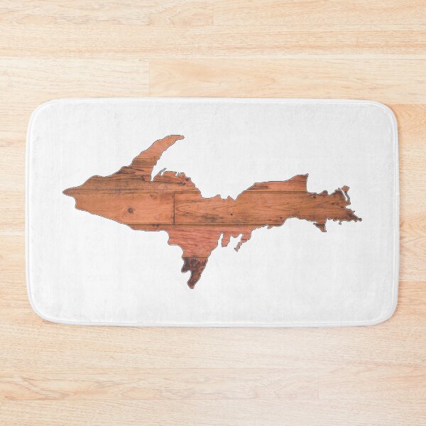 Item preview, Upper Peninsula of Michigan Wood Logo designed and sold by USAMeetsItaly.