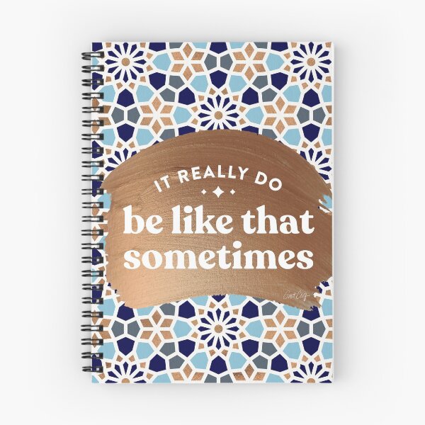 Item preview, It Really Do Be Like That Sometimes – Blue & Rose Gold designed and sold by Cat Coquillette.