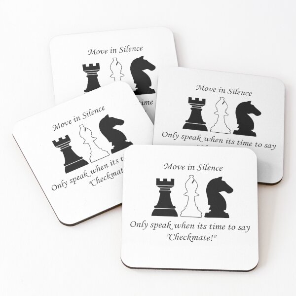Item preview, Move in silence. Only speak when its time to say "Checkmate!" designed and sold by i-Culture.