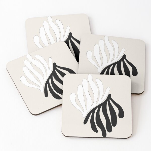 Item preview, Henri Matisse Flower, Paper Decoupes Art Black & White, Matisse Cutout's designed and sold by re-make-.