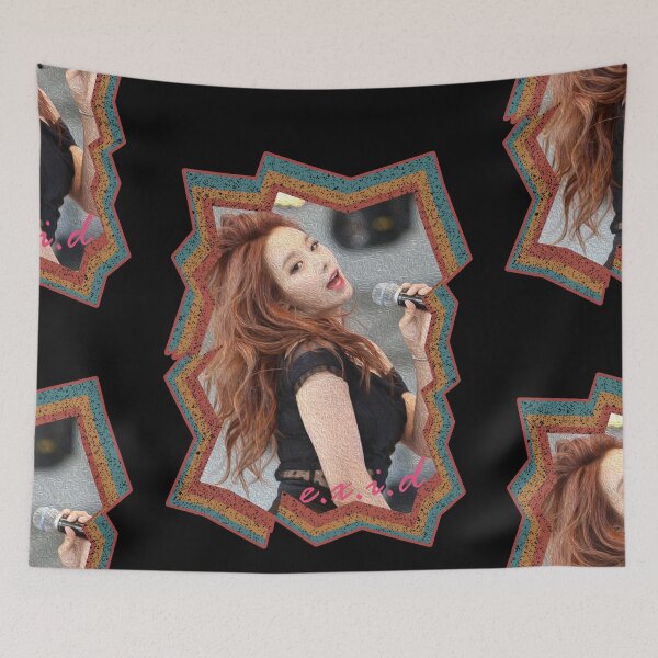 Item preview, Jung Yuji EXID UJi Korean Kpop Retro Color Oil Paint Design designed and sold by Piosenka Art.