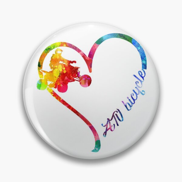 Item preview, ATV bicycle heart designed and sold by CactusDesigns68.