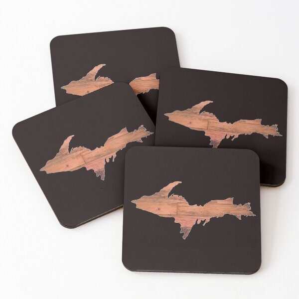 Item preview, Upper Peninsula of Michigan Wood Logo designed and sold by USAMeetsItaly.