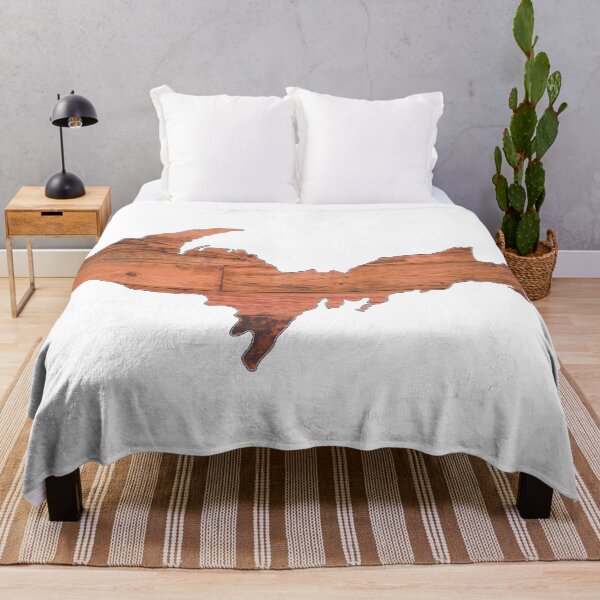 Item preview, Upper Peninsula of Michigan Wood Logo designed and sold by USAMeetsItaly.