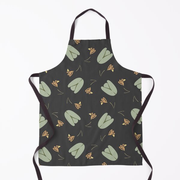 Item preview, Brown, Light Sage Green and Yellow Nature Leaves Pattern on Black designed and sold by cozycaroline.