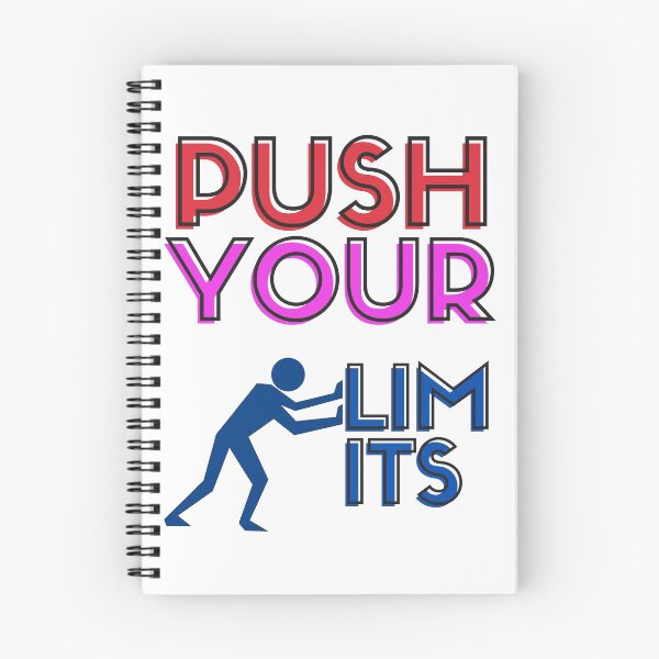 Item preview, Push Your Limits Motivational Typography Design, Inspirational Design  designed and sold by SuperCutsTshirt.