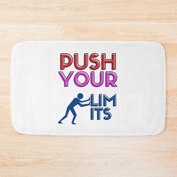 Item preview, Push Your Limits Motivational Typography Design, Inspirational Design  designed and sold by SuperCutsTshirt.