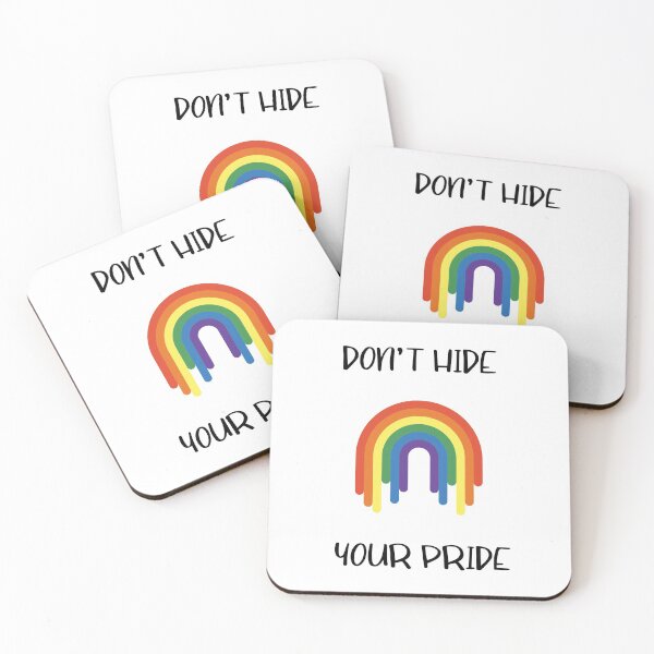 Item preview, Pride Don't Hide Your Pride Rainbow designed and sold by Debbie Rodriguez.