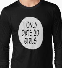 Ich date nur 2D Girls Langarmshirt