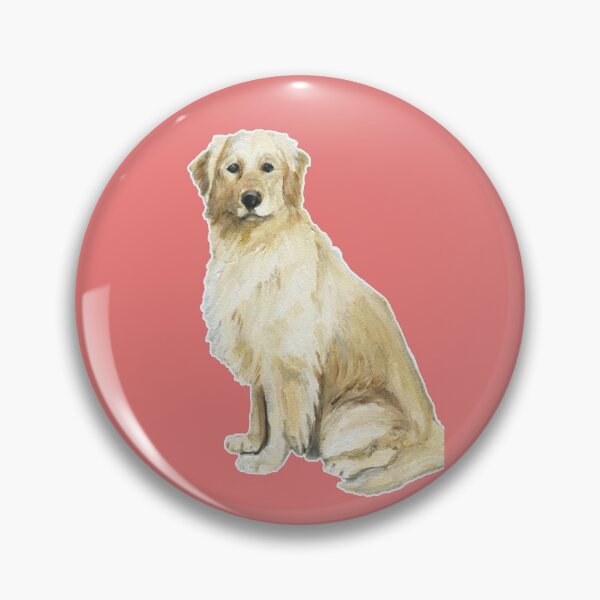 Item preview, Golden Retriever Sitting Dog Art Drawing designed and sold by Charlotte Yealey.