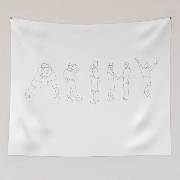 Item preview, Butter ARMY line art, Permission to dance designed and sold by NoonaStudio.