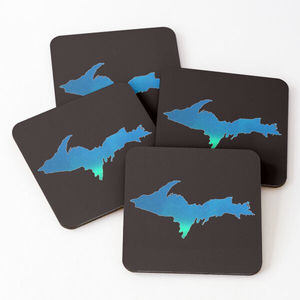 Item preview, Upper Peninsula of Michigan Northern Lights Logo designed and sold by USAMeetsItaly.