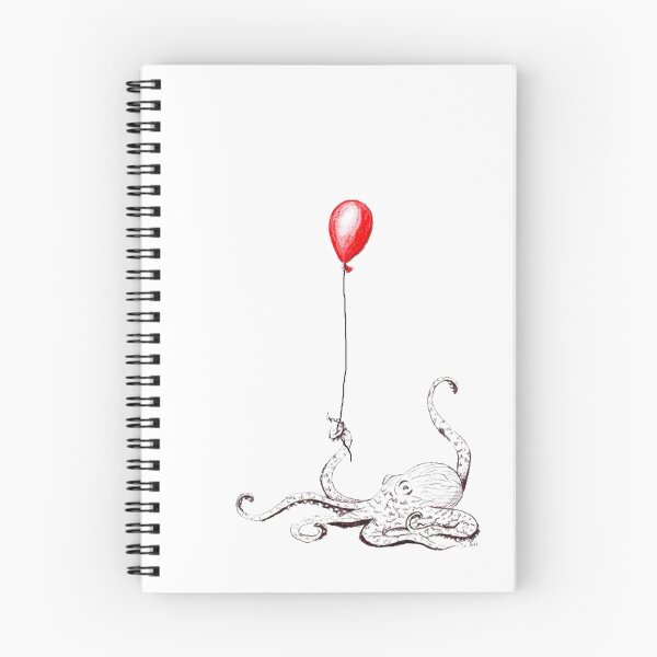 Item preview, Octopus with Balloon  designed and sold by aubreynicole.