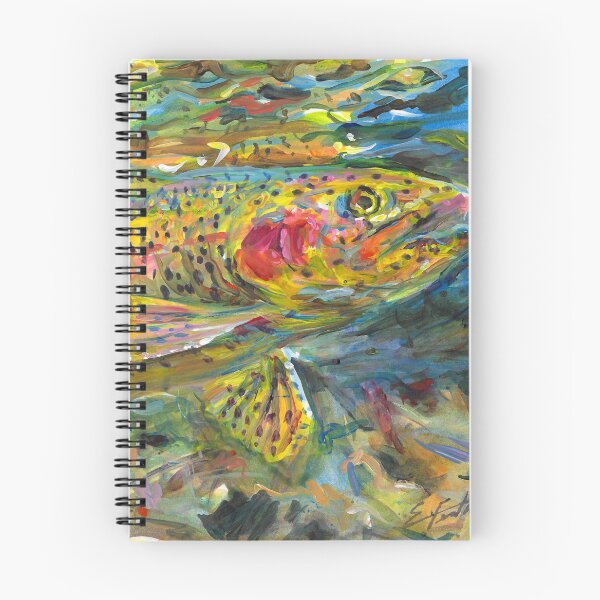 Item preview, Rainbow Trout Portrait designed and sold by elfeather.