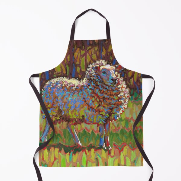 Item preview, Colorful Sheep Acrylic Painting designed and sold by elfeather.