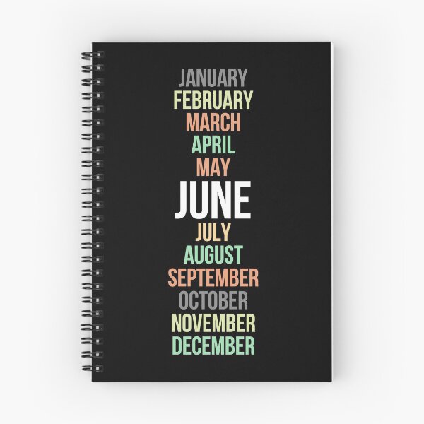 Item preview, Names of Calendar Months June designed and sold by Digital Lama Creations.