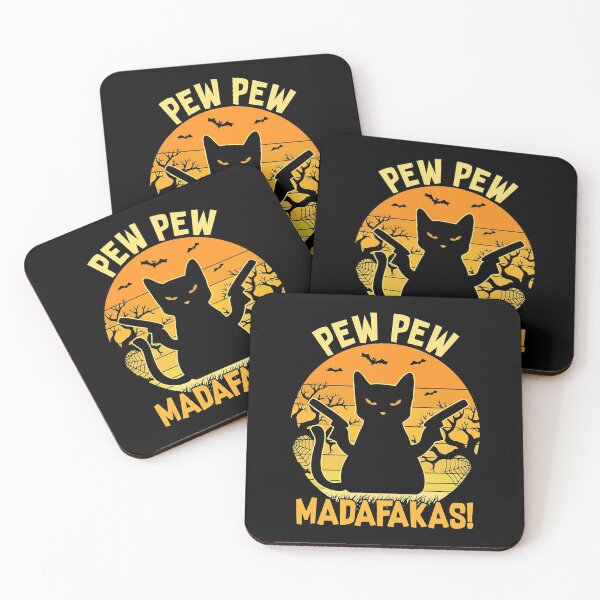 Item preview, Cat Pew Pew Madafakas Halloween designed and sold by akshatabu.