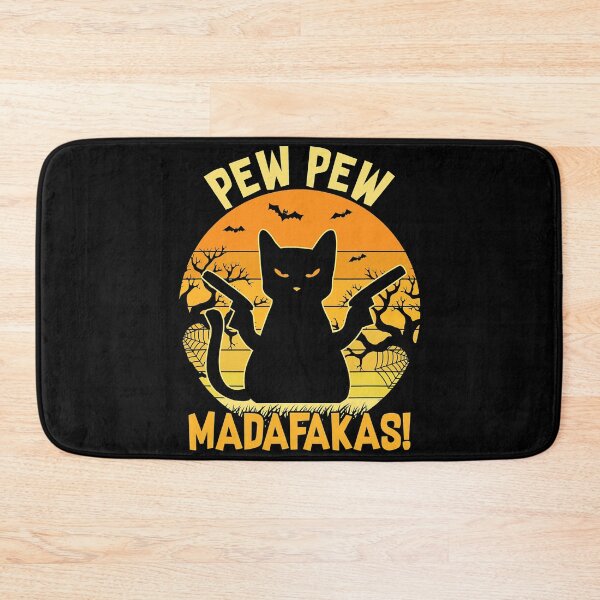 Item preview, Cat Pew Pew Madafakas Halloween designed and sold by akshatabu.