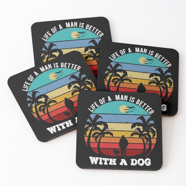 Item preview, Life of a man is better with a dog designed and sold by DsignTByMason.