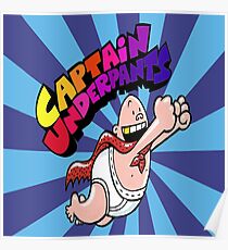 Captain Underpants Gold Tooth Poster