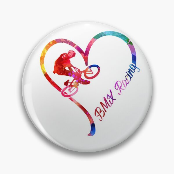 Item preview, BMX Racing Heart designed and sold by CactusDesigns68.