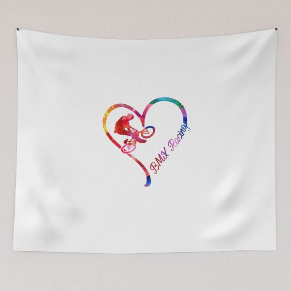 Item preview, BMX Racing Heart designed and sold by CactusDesigns68.