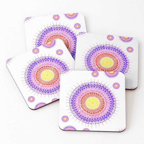 Item preview, Warm multicolor mandala design designed and sold by Mithurshi Rajhendran.