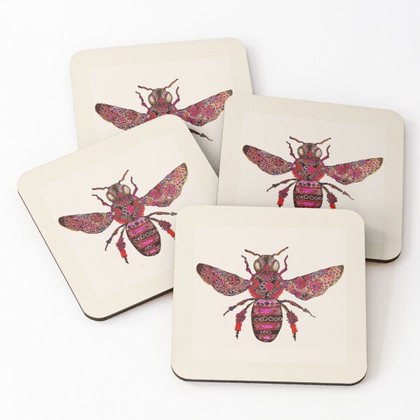 Item preview, Graphic Patterned Bee Print designed and sold by Abhi Ananthan.