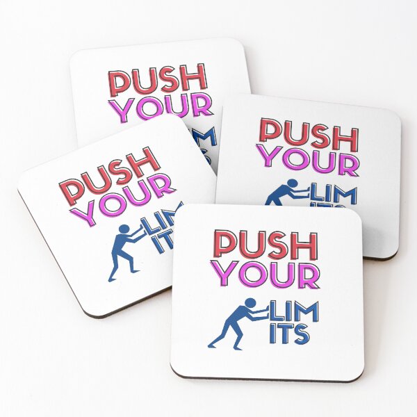 Item preview, Push Your Limits Motivational Typography Design, Inspirational Design  designed and sold by SuperCutsTshirt.