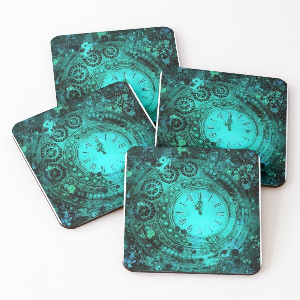 Item preview, Steam Punk Gothic Grunge Time in Turquoise designed and sold by OByD.