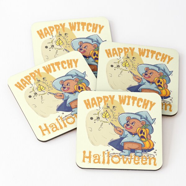 Item preview, Happy witchy Halloween- cute teddy bear for kids designed and sold by Takemeforaride.
