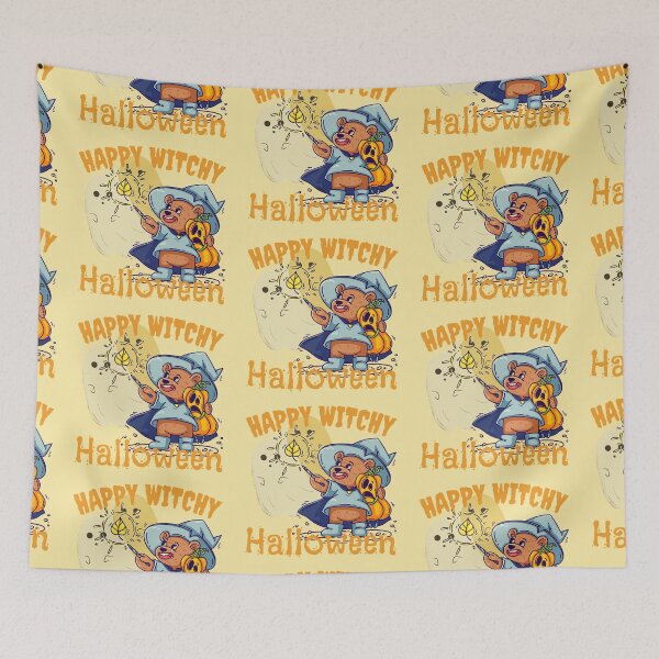 Item preview, Happy witchy Halloween- cute teddy bear for kids designed and sold by Takemeforaride.