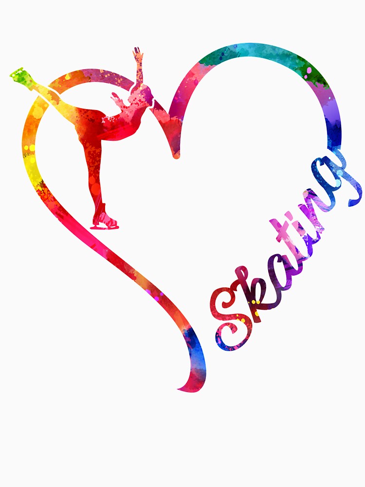 Thumbnail 7 of 7, Essential T-Shirt, Skating heart designed and sold by CactusDesigns68.