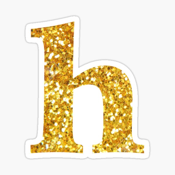 Gold H Stickers Redbubble - h letter h roblox